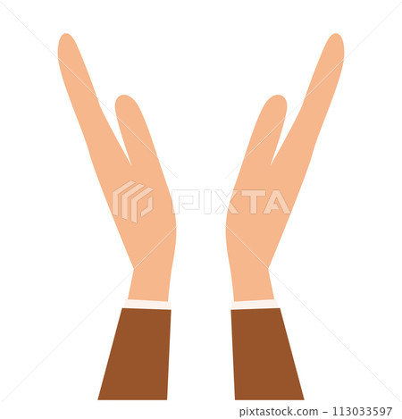 Simple clapping hands_single 113033597