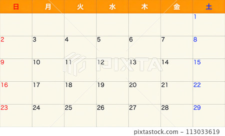 簡單的日曆 113033619