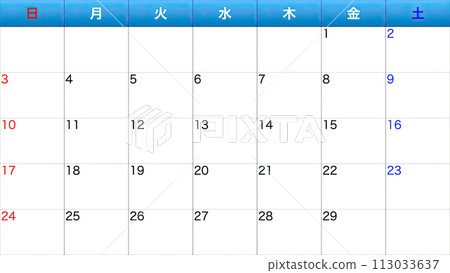 Simple calendar 113033637