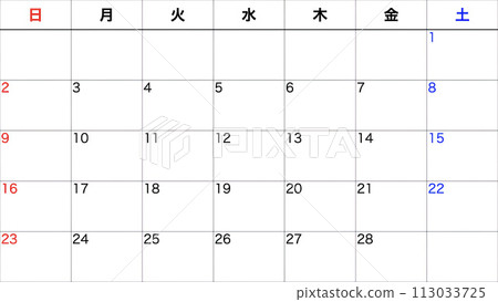 Simple calendar Simple calendar 113033725
