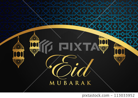 Vector Eid al-Fitr, Ramadhan decoration, Islamic background decorative greeting card Vector Eid al-Fitr, Ramadhan decoration, Islamic background decorative greeting card 113033952