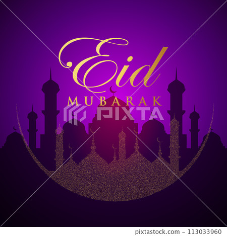 Vector Eid al-Fitr, Ramadhan decoration, Islamic background decorative greeting card Vector Eid al-Fitr, Ramadhan decoration, Islamic background decorative greeting card 113033960