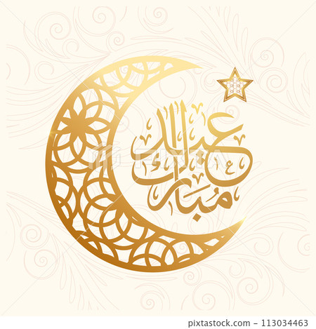 Vector Eid al-Fitr, Ramadhan decoration, Islamic background decorative greeting card 113034463