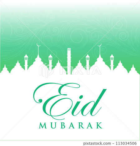 Vector Eid al-Fitr, Ramadhan decoration, Islamic background decorative greeting card 113034506