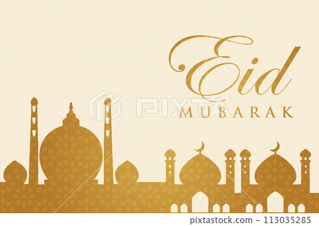 Vector Eid al-Fitr, Ramadhan decoration, Islamic background decorative greeting card Vector Eid al-Fitr, Ramadhan decoration, Islamic background decorative greeting card 113035285