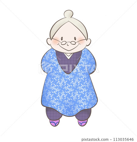 奶奶的可愛插畫 113035646