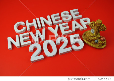 Chinese New Year 2025 Year of snake holiday background Chinese New Year 2025 Year of snake holiday background 113036372