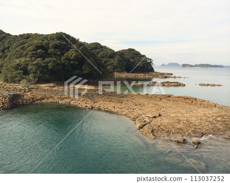 The sea of Sasebo, the island of Sasebo 113037252
