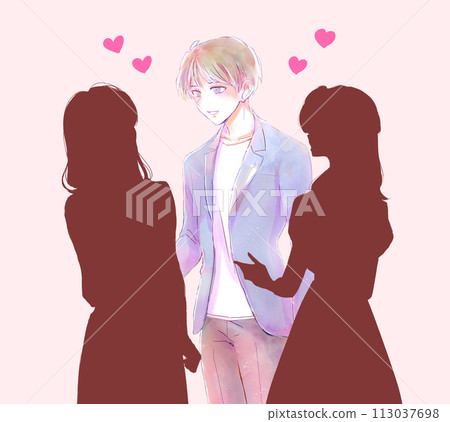 Popular man silhouette 113037698