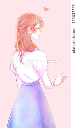 Refreshing woman smile love 113037703