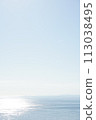 Blue sea, sparkling horizon 113038495