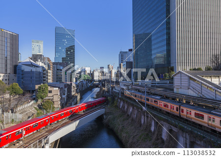 御茶水站的風景御茶水站電車大樓 113038532