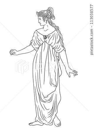 Vector Greek women. 113038577
