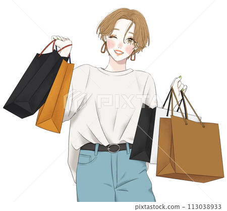 Woman shopping 113038933