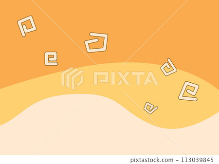 明亮可愛的粉彩風格插畫背景素材 113039845