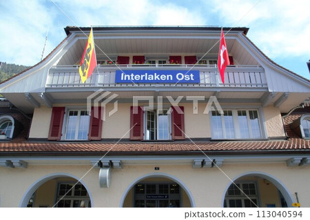 Interlaken train station 113040594
