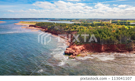 Rocky Shore on the Atlantic Ocean. Prince Edward Island, Canada Rocky Shore on the Atlantic Ocean. Prince Edward Island, Canada 113041107
