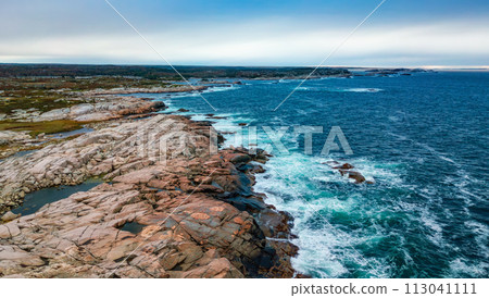Rocky Shore on the Atlantic Ocean. Nova Scotia, Canada 113041111