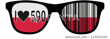 Bar code corresponding to Polish products - promotion of the purchase of Polish creations. Bar code corresponding to Polish products - promotion of the purchase of Polish creations. 113041844