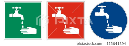 Universal pictographic symbols for the ongoing epidemic situation around the world. 113041894