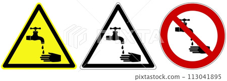 Universal pictographic symbols for the ongoing epidemic situation around the world. 113041895