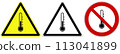 Universal pictographic symbols for the ongoing epidemic situation around the world. 113041899