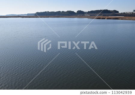 Yata River Flows into Ushikunuma Ibaraki Prefecture 113042939