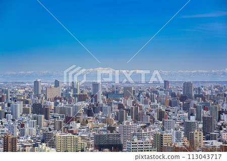 Tokachidake mountain range seen from Asahiyama Memorial Park_2750 113043717