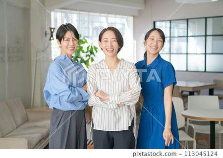 Smiling women portraits 113045124