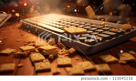 keyboard, computer, cracker 113045238