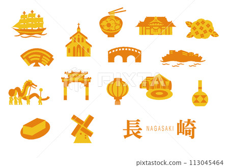 Nagasaki illustration collection 113045464