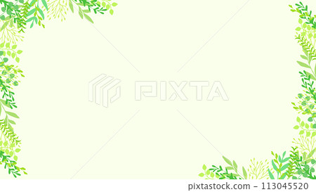 Simple and flat botanical frame Simple and flat botanical frame 113045520