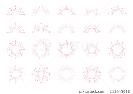 森伯斯特太陽射線向量插圖集變化重音框架設計 森伯斯特太陽射線向量插圖集變化重音框架設計 113045918