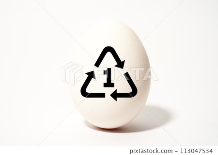 White egg symbol character image material White egg symbol character image material 113047534