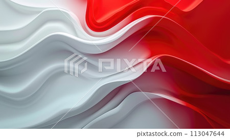 A abstract picture of two colours of red and silver in form of fabric. AIGX01. 113047644
