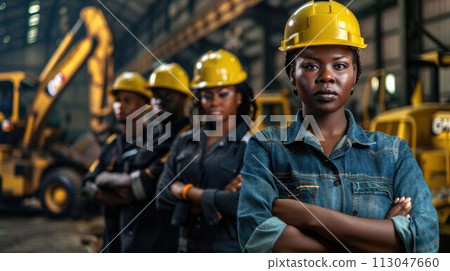 group of construction workers with background of excavation machinery aigx04 group of construction workers with background of excavation machinery aigx04 113047660