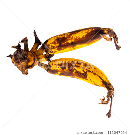 banana old isolated on white background 113047934
