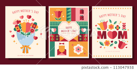 Flat style Mother's day templates 113047938