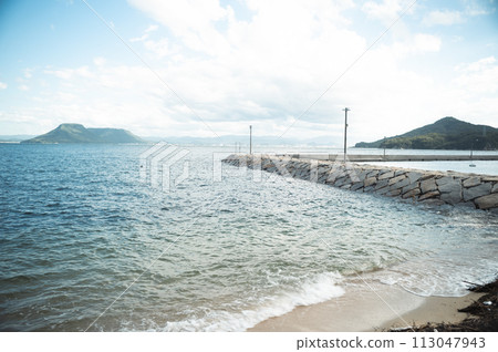 伸入瀨戶內海的舊碼頭 113047943