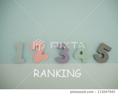 Ranking characters and 12345 characters copy space Ranking characters and 12345 characters copy space 113047945