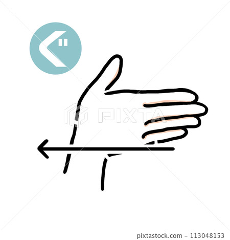 Sign language finger character “gu” Sign language finger character “gu” 113048153