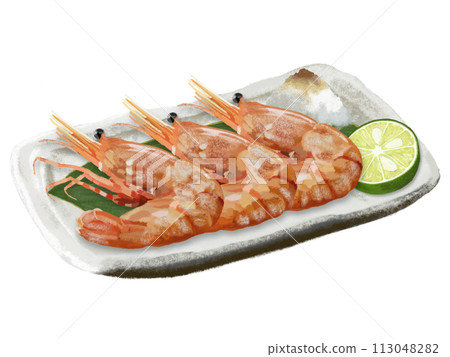 鹽烤紐扣蝦 鹽烤紐扣蝦 113048282