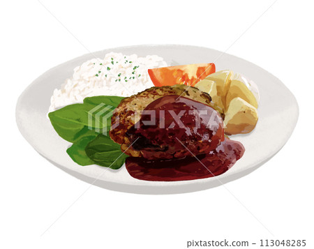 漢堡午餐(一盤) 漢堡午餐(一盤) 113048285