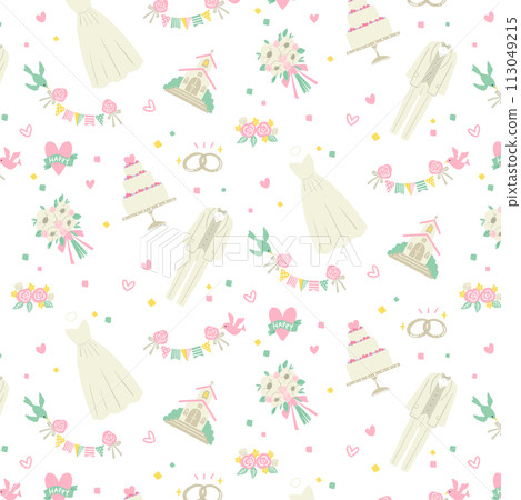 婚禮插畫圖案 婚禮插畫圖案 113049215