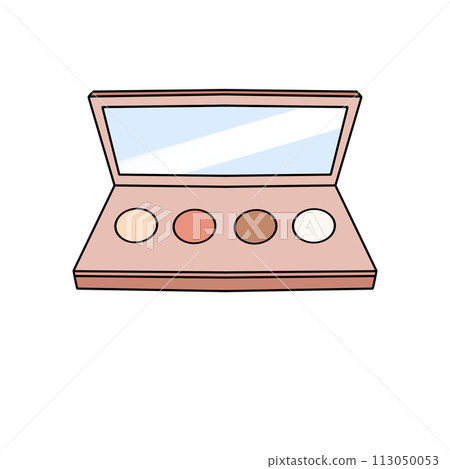 A makeup palette with four different shades of eyeshadow 113050053