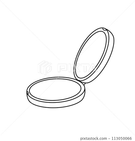 A compact mirror is shown in a white background 113050066