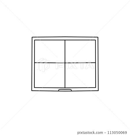 A window with four panes A window with four panes 113050069