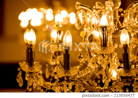 Large chandelier Bright image of lighting material image 113050477