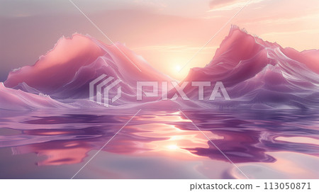 由神秘物質構成的景觀人工智慧所產生的圖像 113050871