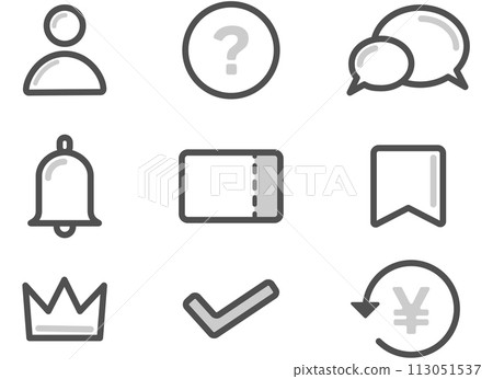 Internet Icon 03 Monotone 113051537